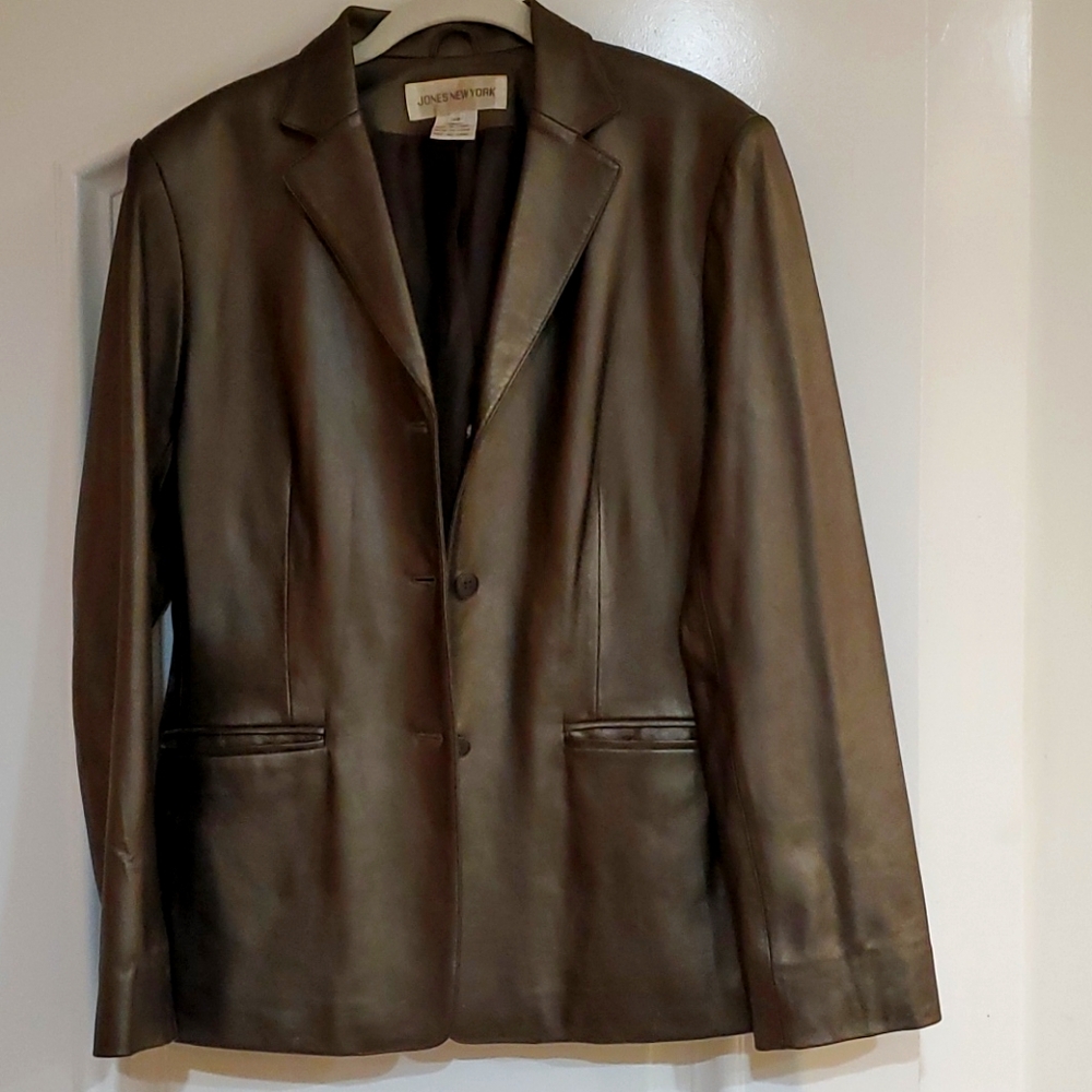 Leather Jones New York Blazer